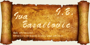 Iva Basailović vizit kartica